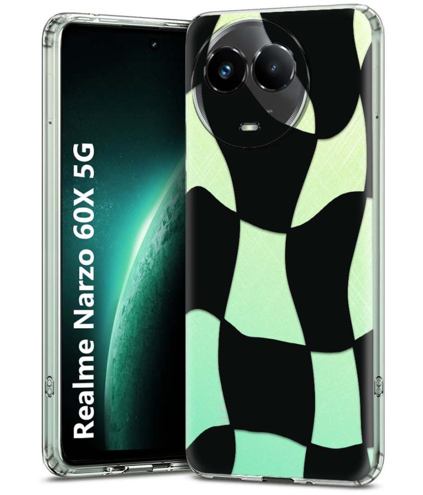     			Fashionury Multicolor Printed Back Cover Silicon Compatible For Realme Narzo 60x 5G ( Pack of 1 )