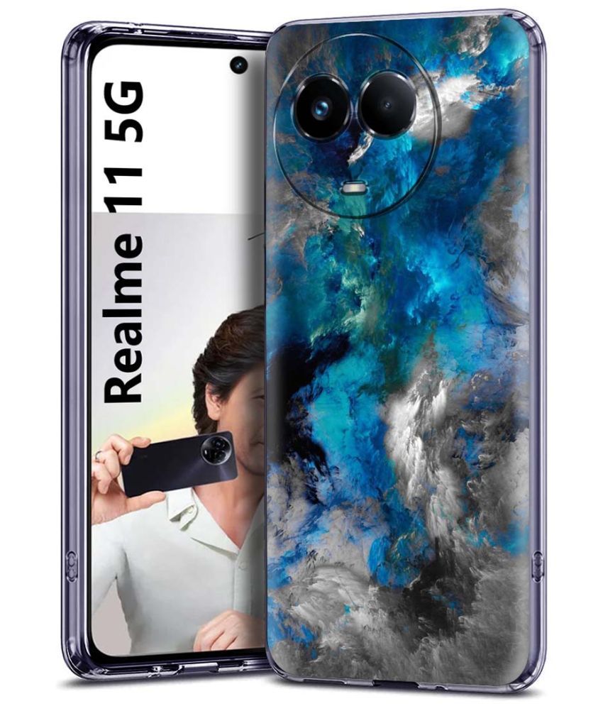     			Fashionury Multicolor Printed Back Cover Silicon Compatible For Realme 11 5G ( Pack of 1 )