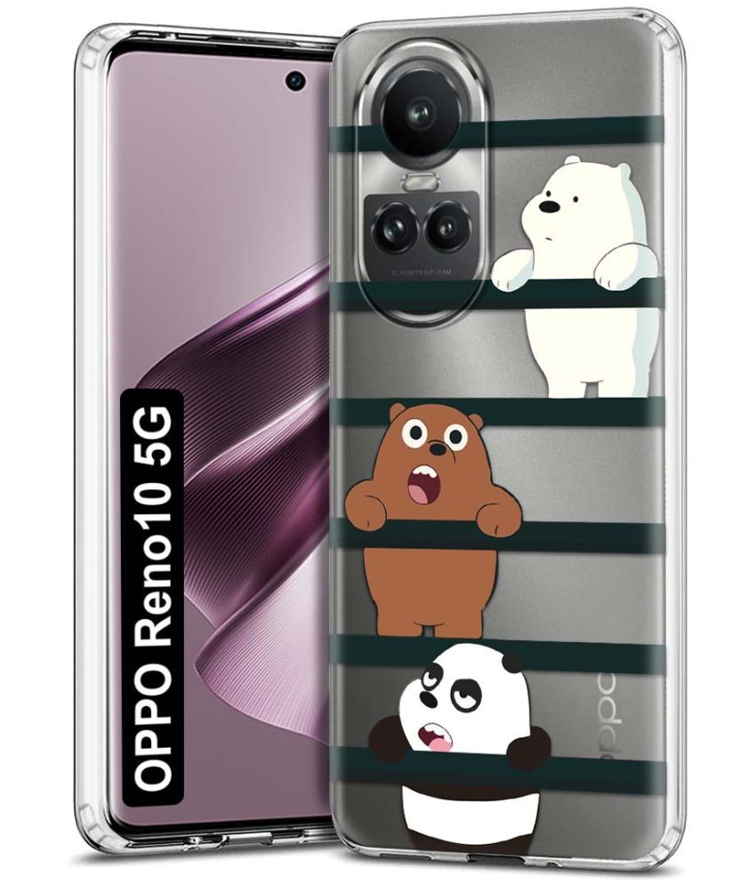     			Fashionury Multicolor Printed Back Cover Silicon Compatible For Oppo Reno 10 5G ( Pack of 1 )