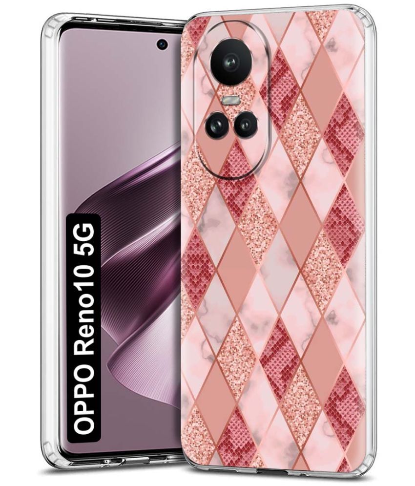     			Fashionury Multicolor Printed Back Cover Silicon Compatible For Oppo Reno 10 5G ( Pack of 1 )