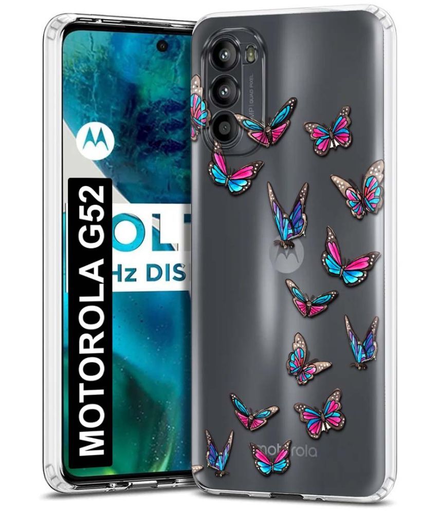     			Fashionury Multicolor Printed Back Cover Silicon Compatible For MOTOROLA g52 ( Pack of 1 )