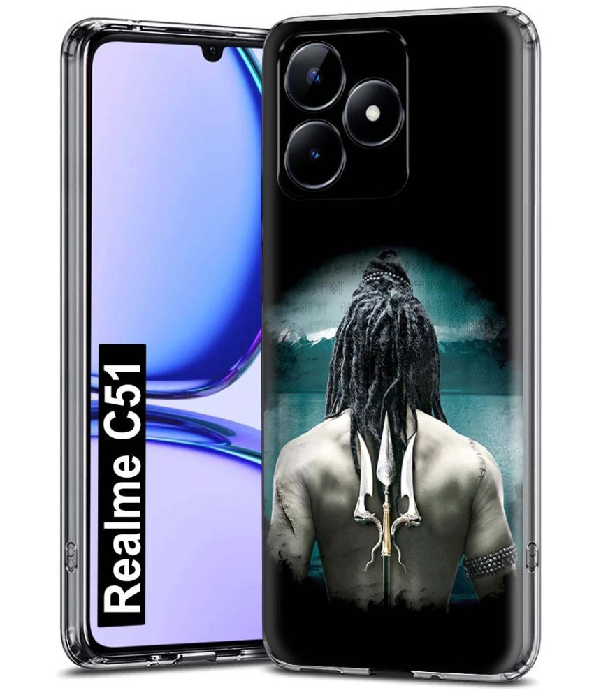     			Fashionury Multicolor Printed Back Cover Silicon Compatible For Realme C51 ( Pack of 1 )