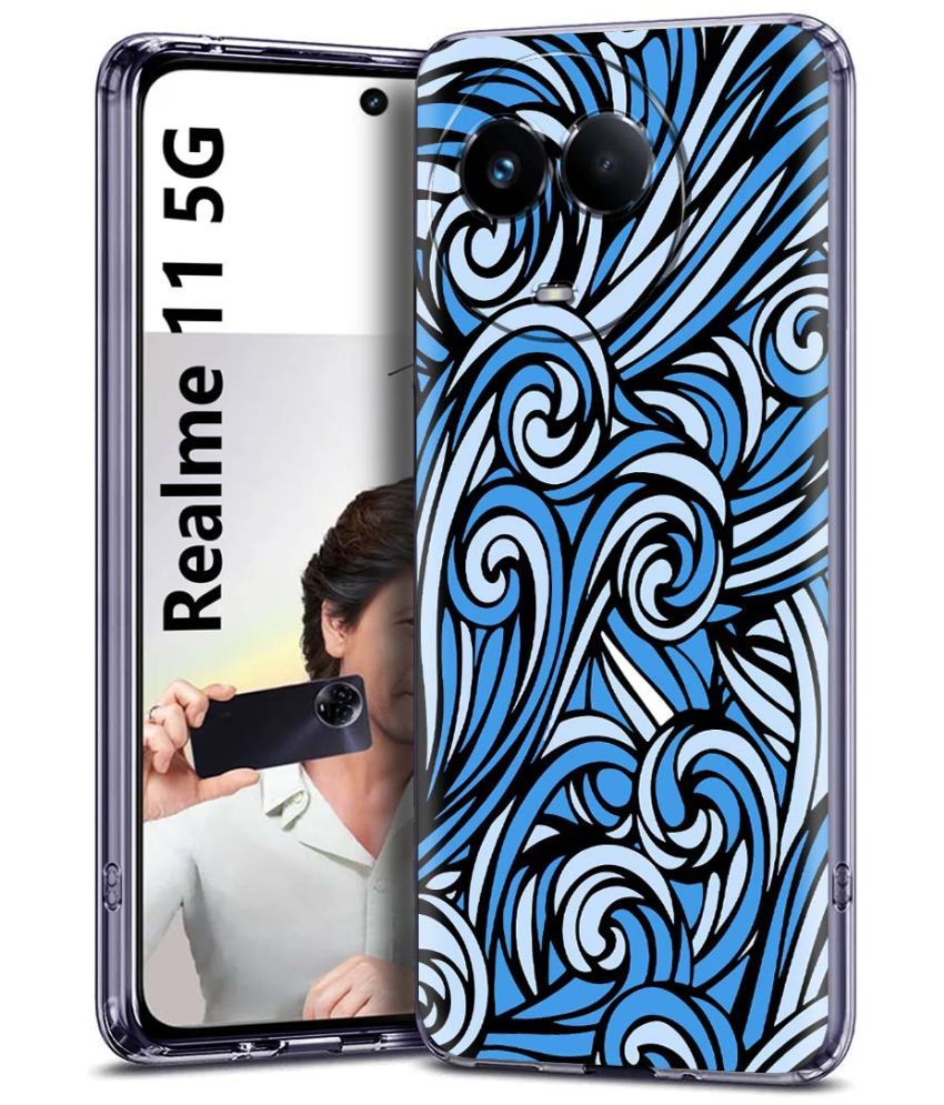     			Fashionury Multicolor Printed Back Cover Silicon Compatible For Realme 11 5G ( Pack of 1 )