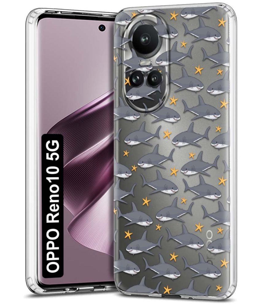     			Fashionury Multicolor Printed Back Cover Silicon Compatible For Oppo Reno 10 5G ( Pack of 1 )