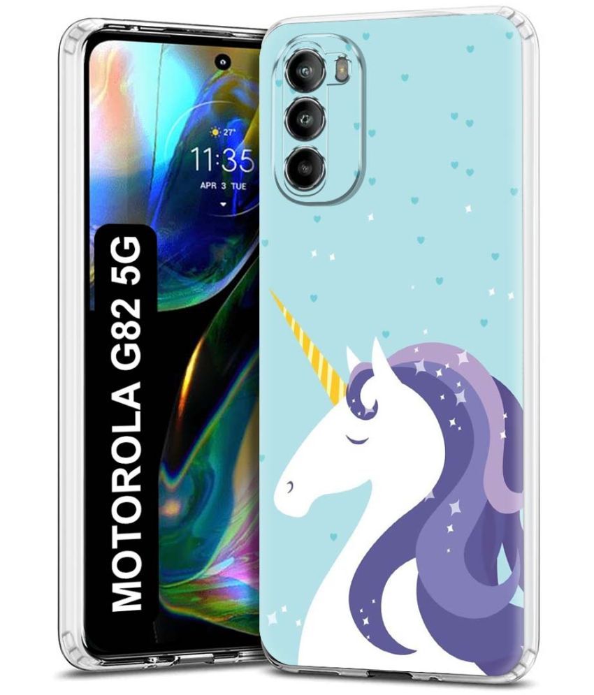     			Fashionury Multicolor Printed Back Cover Silicon Compatible For Motorola Moto G82 5G ( Pack of 1 )