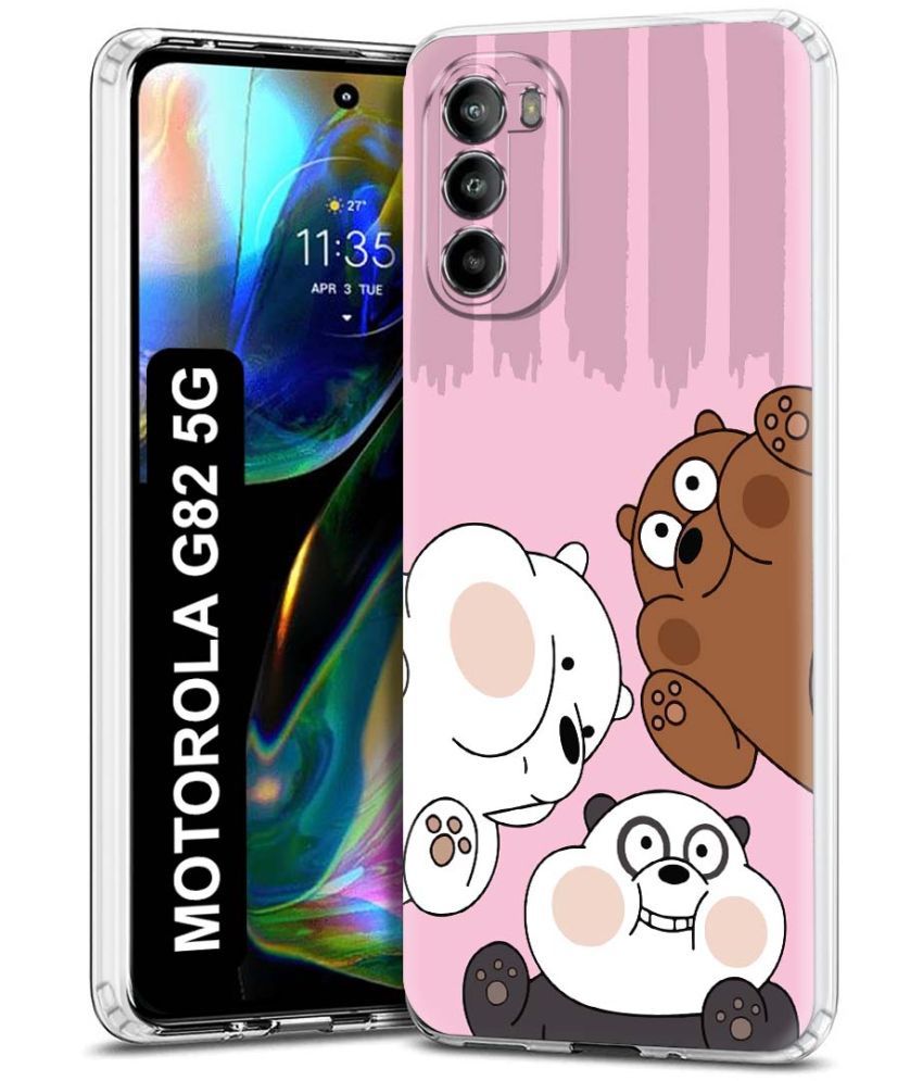     			Fashionury Multicolor Printed Back Cover Silicon Compatible For Motorola Moto G82 5G ( Pack of 1 )