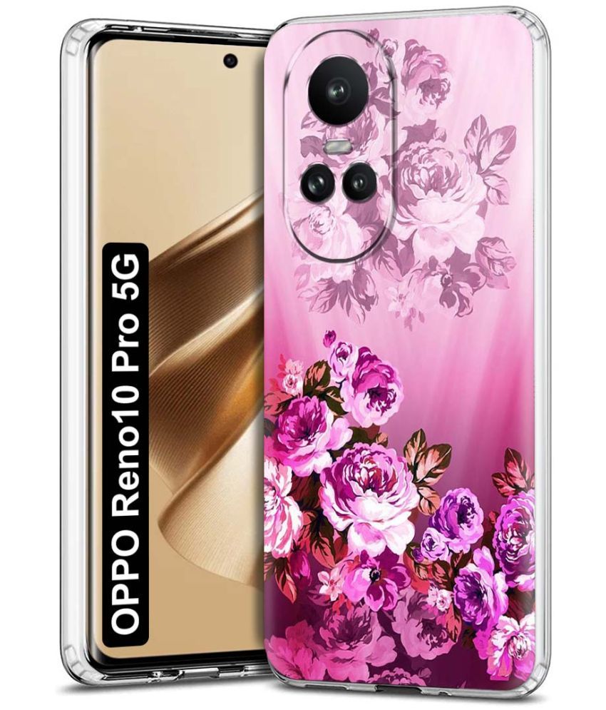     			Fashionury Multicolor Printed Back Cover Silicon Compatible For Oppo Reno 10 Pro ( Pack of 1 )