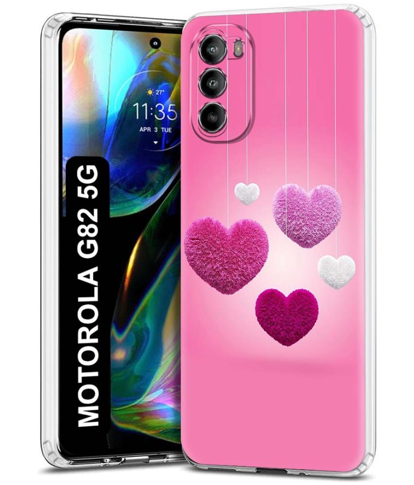     			Fashionury Multicolor Printed Back Cover Silicon Compatible For Motorola Moto G82 5G ( Pack of 1 )