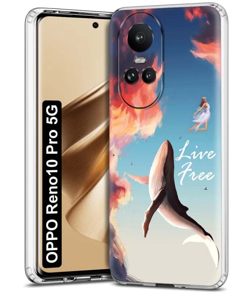     			Fashionury Multicolor Printed Back Cover Silicon Compatible For Oppo Reno 10 Pro ( Pack of 1 )