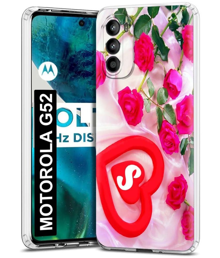     			Fashionury Multicolor Printed Back Cover Silicon Compatible For MOTOROLA g52 ( Pack of 1 )