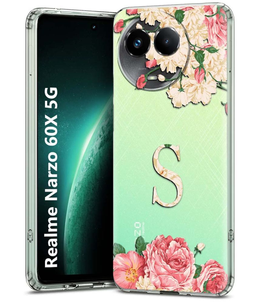     			Fashionury Multicolor Printed Back Cover Silicon Compatible For Realme Narzo 60x 5G ( Pack of 1 )