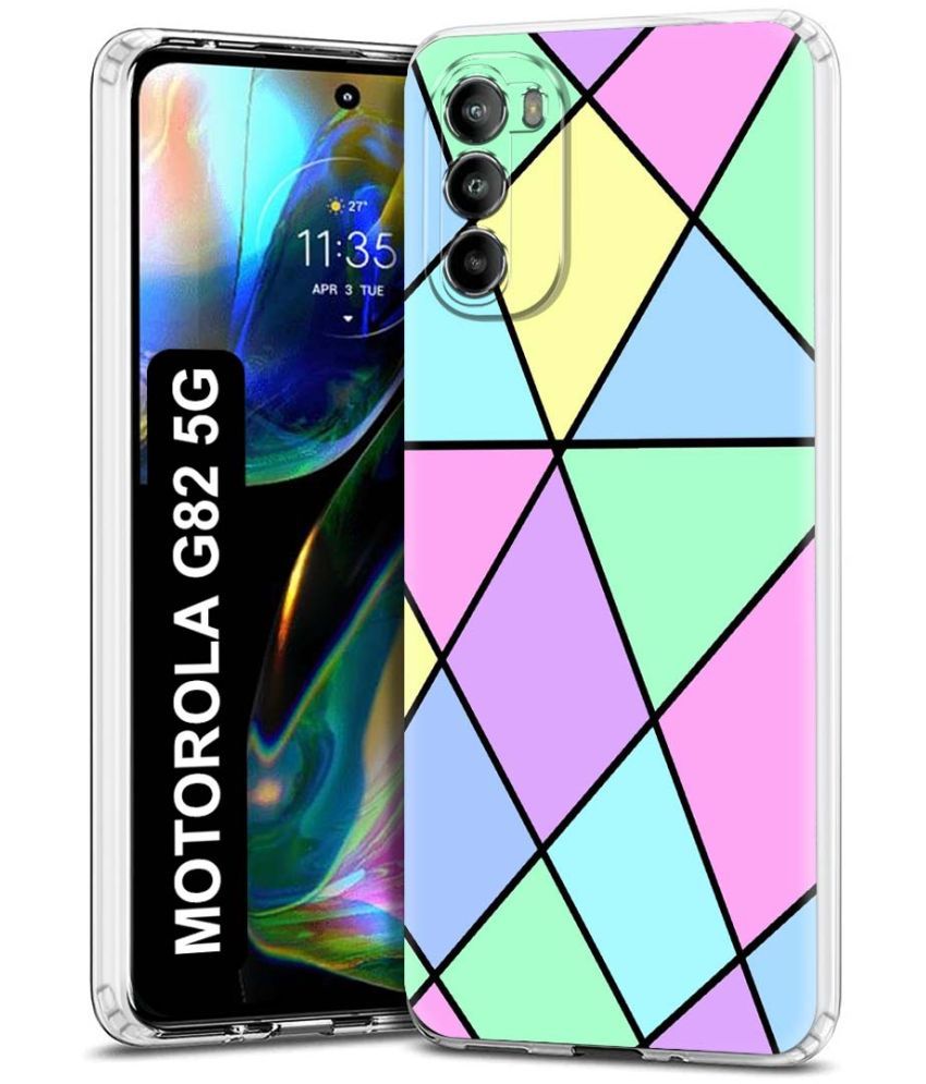     			Fashionury Multicolor Printed Back Cover Silicon Compatible For Motorola Moto G82 5G ( Pack of 1 )