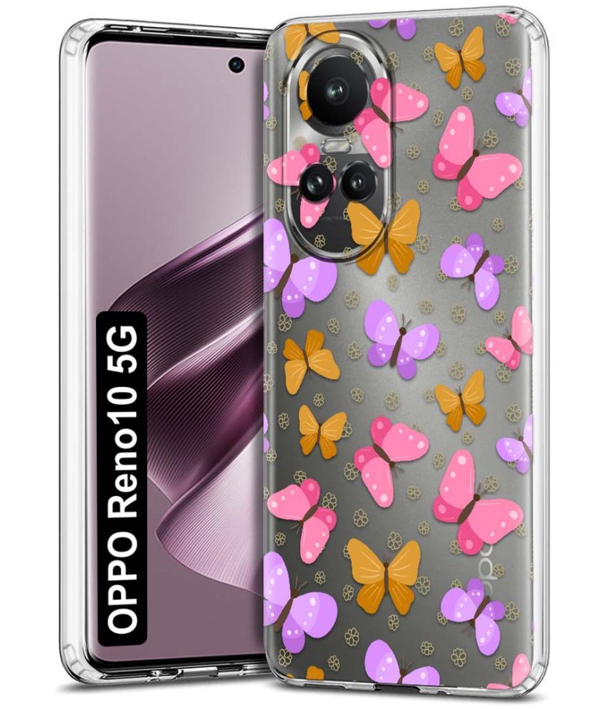     			Fashionury Multicolor Printed Back Cover Silicon Compatible For Oppo Reno 10 5G ( Pack of 1 )