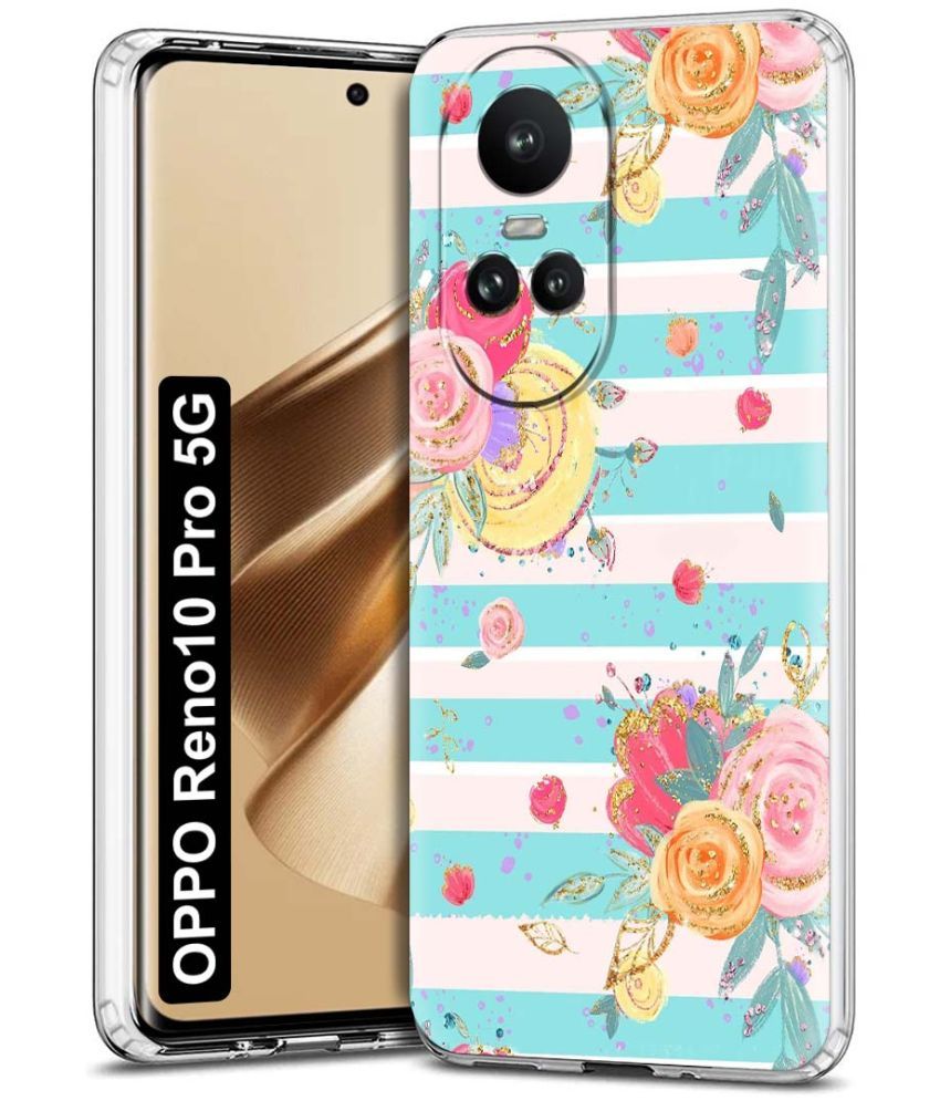     			Fashionury Multicolor Printed Back Cover Silicon Compatible For Oppo Reno 10 Pro ( Pack of 1 )