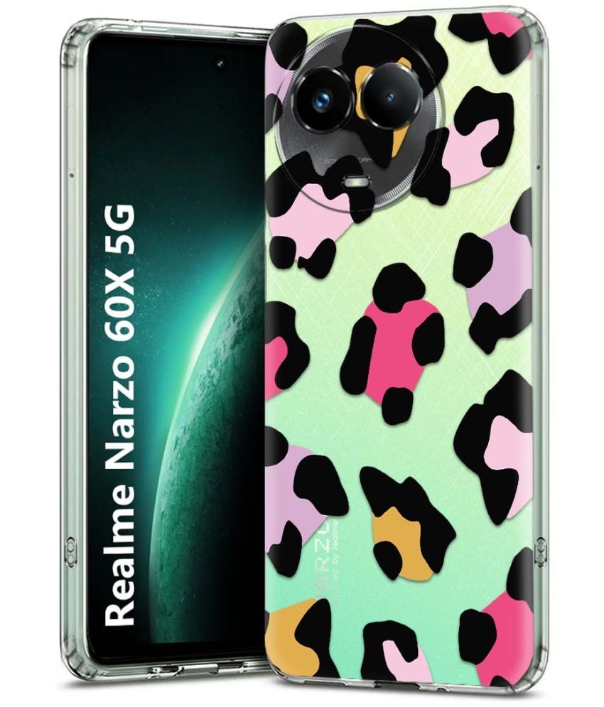     			Fashionury Multicolor Printed Back Cover Silicon Compatible For Realme Narzo 60x 5G ( Pack of 1 )