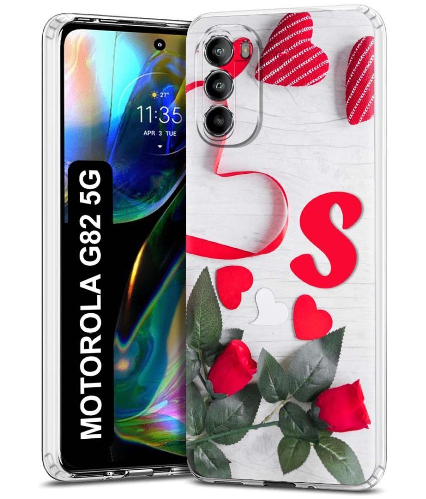     			Fashionury Multicolor Printed Back Cover Silicon Compatible For Motorola Moto G82 5G ( Pack of 1 )