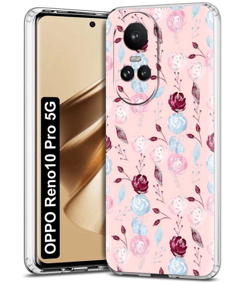     			Fashionury Multicolor Printed Back Cover Silicon Compatible For Oppo Reno 10 Pro ( Pack of 1 )