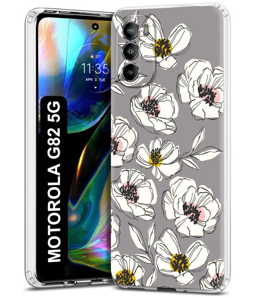     			Fashionury Multicolor Printed Back Cover Silicon Compatible For Motorola Moto G82 5G ( Pack of 1 )