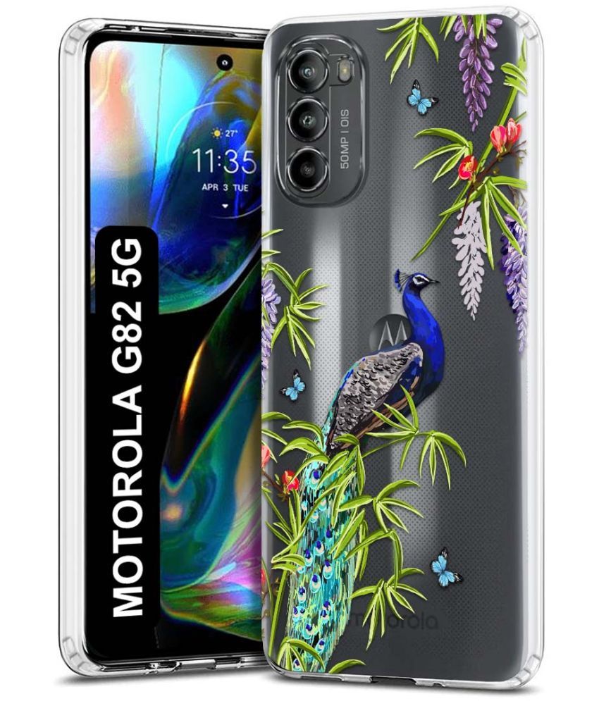     			Fashionury Multicolor Printed Back Cover Silicon Compatible For Motorola Moto G82 5G ( Pack of 1 )