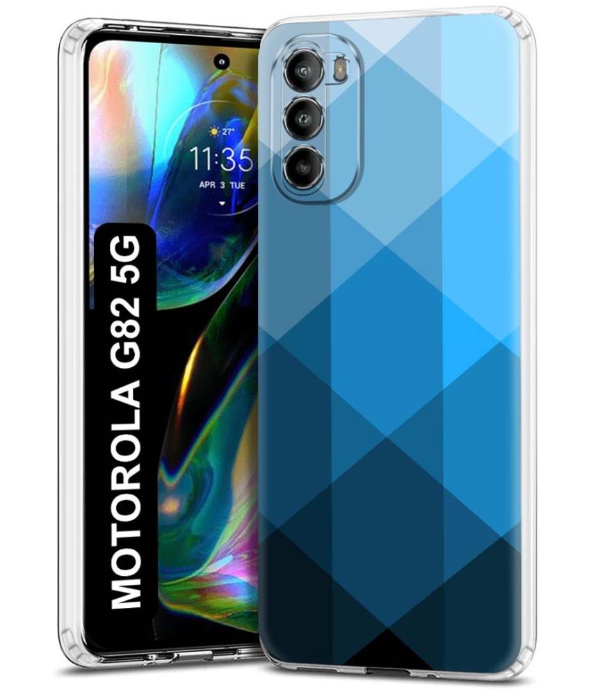     			Fashionury Multicolor Printed Back Cover Silicon Compatible For Motorola Moto G82 5G ( Pack of 1 )