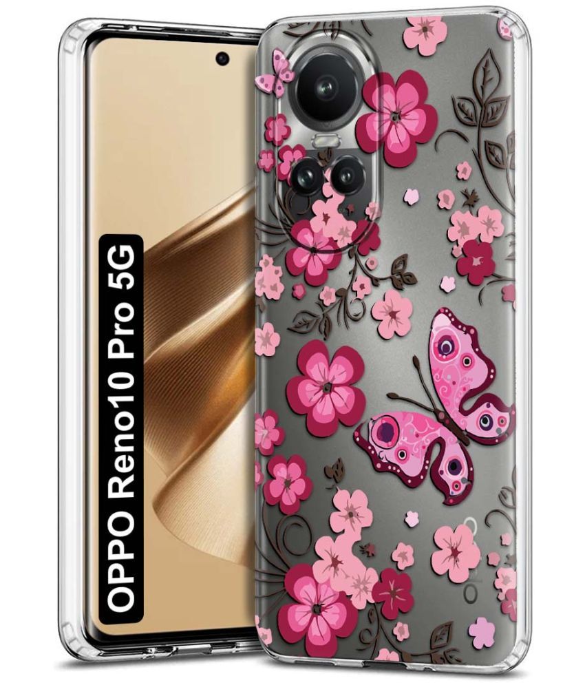     			Fashionury Multicolor Printed Back Cover Silicon Compatible For Oppo Reno 10 Pro ( Pack of 1 )