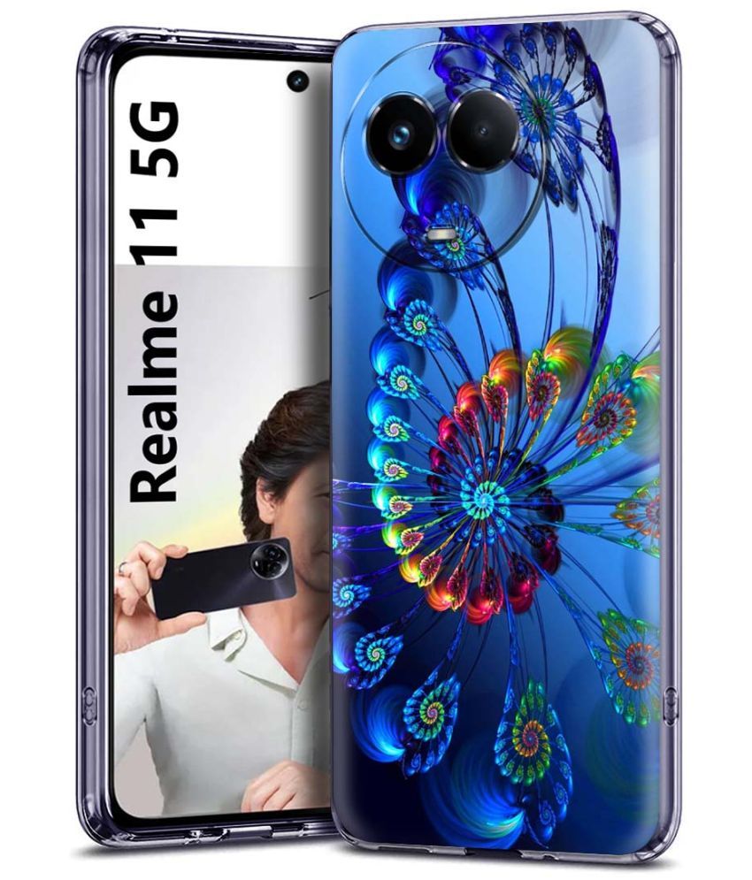     			Fashionury Multicolor Printed Back Cover Silicon Compatible For Realme 11 5G ( Pack of 1 )