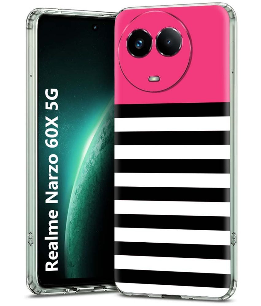     			Fashionury Multicolor Printed Back Cover Silicon Compatible For Realme Narzo 60x 5G ( Pack of 1 )