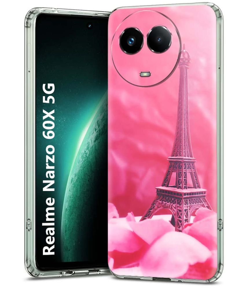     			Fashionury Multicolor Printed Back Cover Silicon Compatible For Realme Narzo 60x 5G ( Pack of 1 )