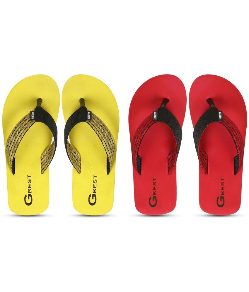     			GBest Multicolor Men's Thong Flip Flop