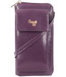 Baggit Faux Leather Violet Women's Zip Around Wallet ( Pack of 1 )