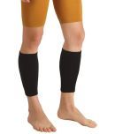 Flamingo Orthopedic Calf Support Leg Compression Sleeves for Sports, Gym, Running, Cycling, Jogging and Workout (1 pair) | calf muscle support for men & women | Color-Black | Size - X-Large