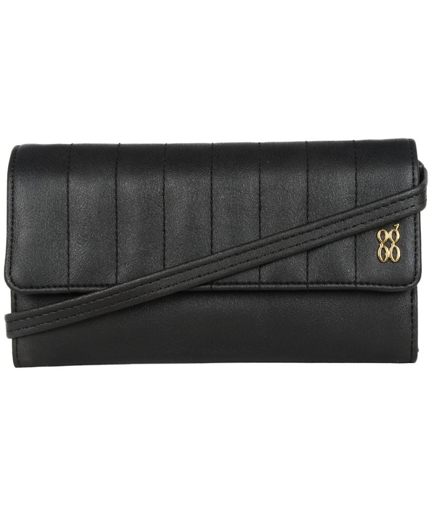     			Baggit Faux Leather Black Women's Regular Wallet ( Pack of 1 )