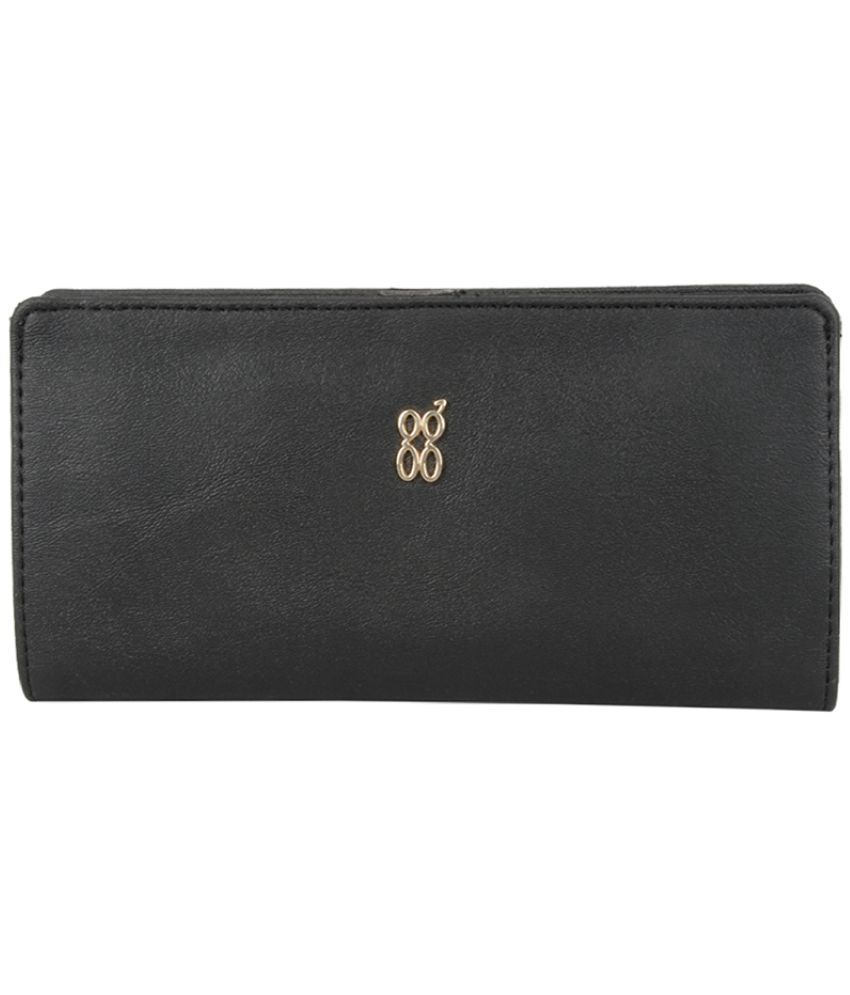     			Baggit Faux Leather Black Women's Bi Fold Wallet ( Pack of 1 )