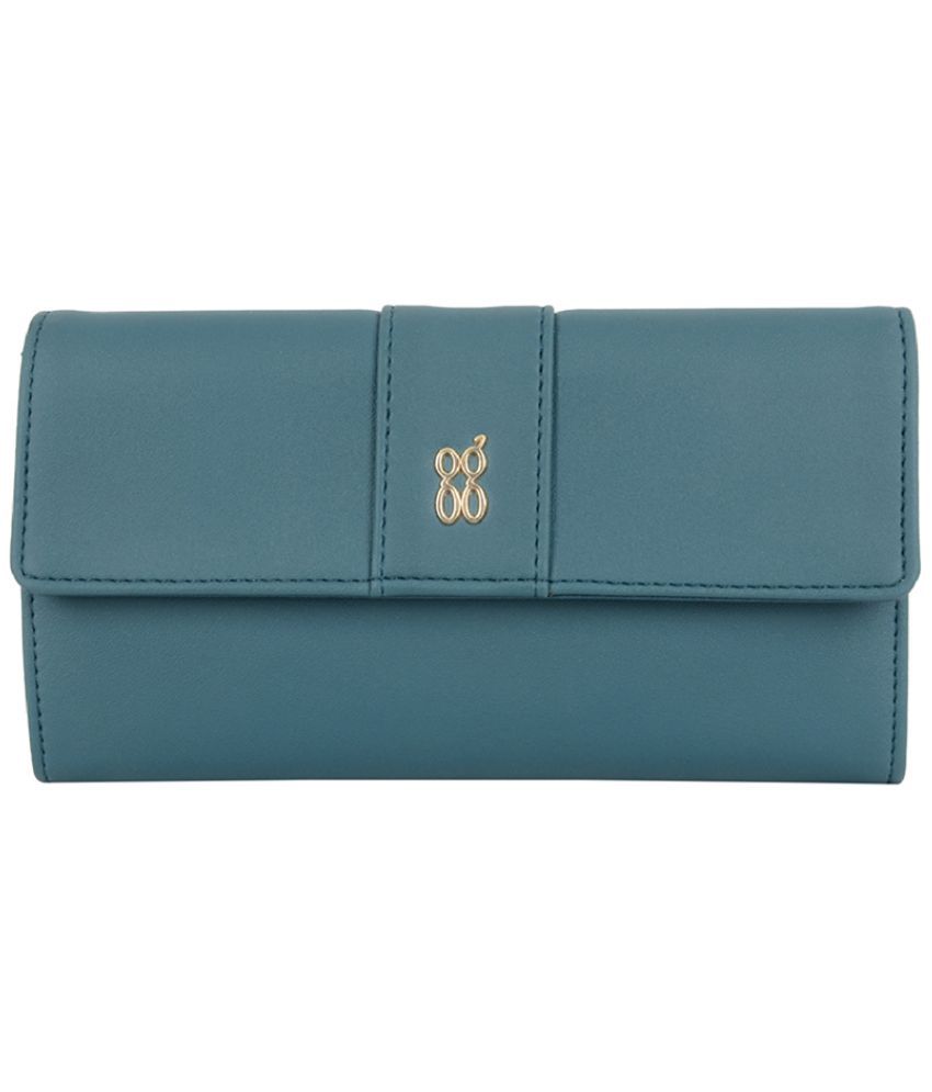     			Baggit Faux Leather Green Women's Three fold Wallet ( Pack of 1 )