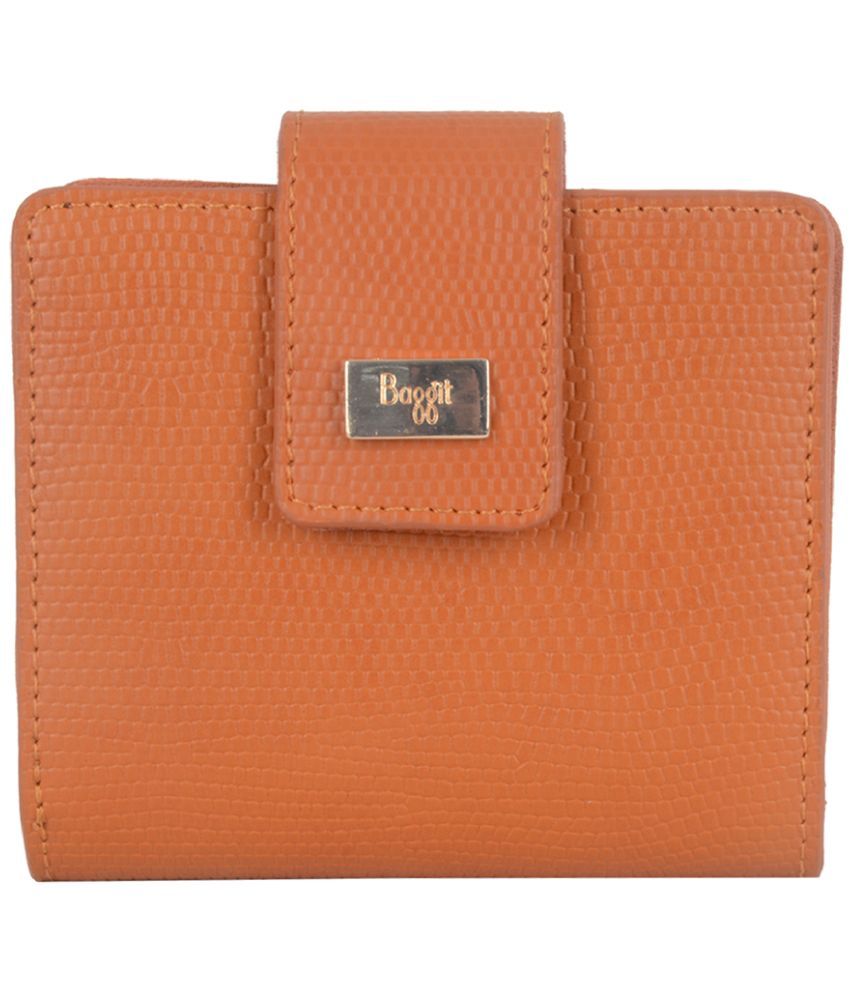     			Baggit Faux Leather Orange Women's Bi Fold Wallet ( Pack of 1 )