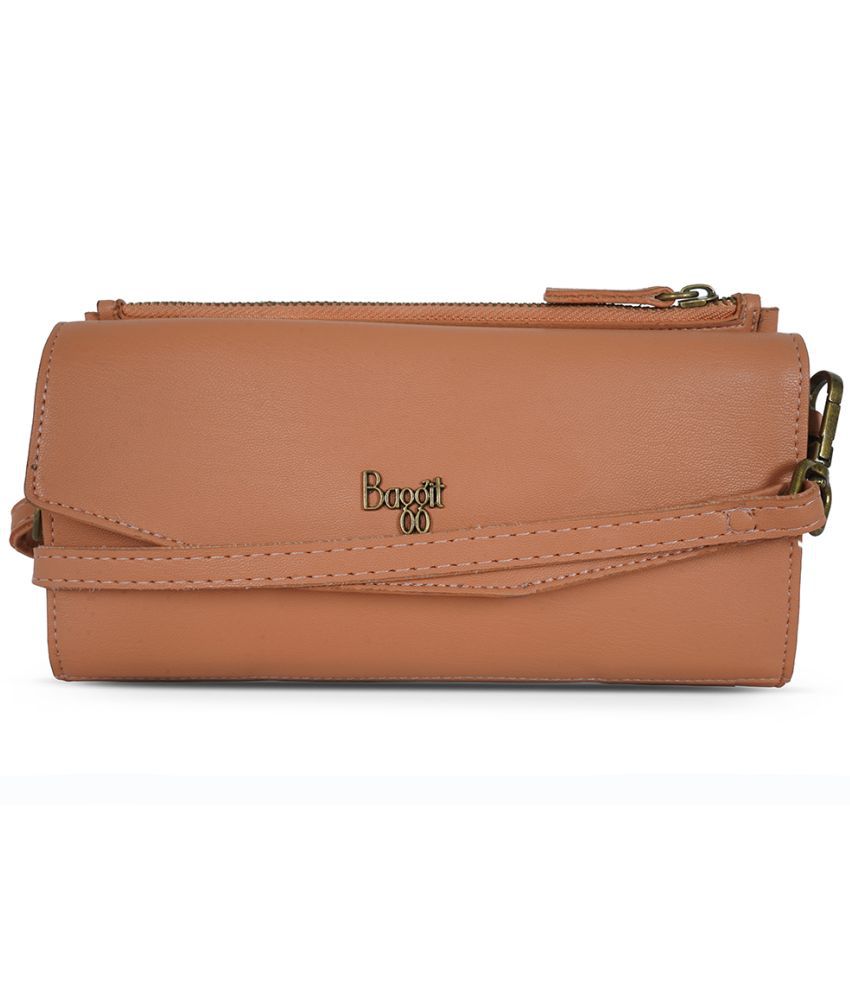     			Baggit Faux Leather Peach Women's Bi Fold Wallet ( Pack of 1 )