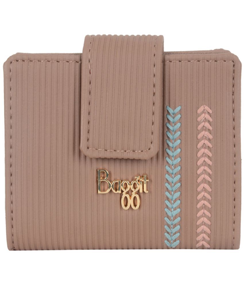     			Baggit Faux Leather Pink Women's Bi Fold Wallet ( Pack of 1 )