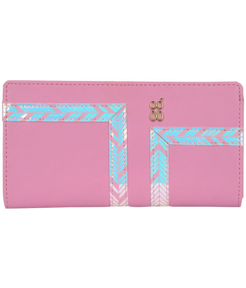     			Baggit Faux Leather Pink Women's Bi Fold Wallet ( Pack of 1 )