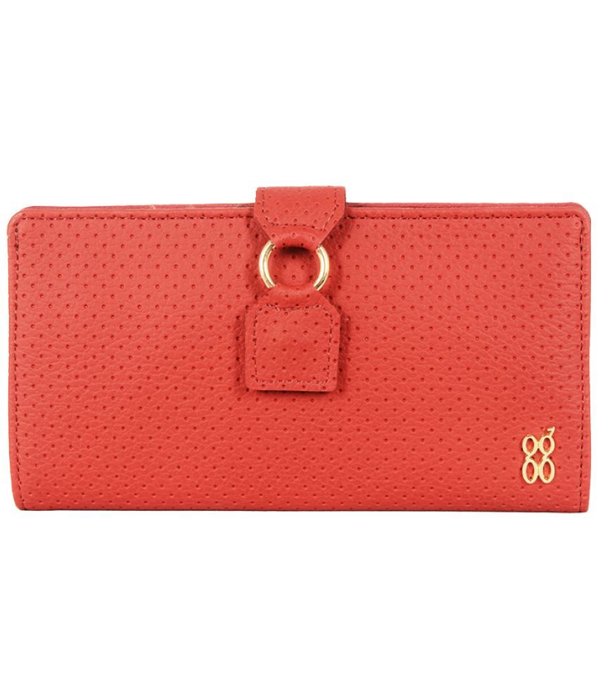     			Baggit Faux Leather Red Women's Bi Fold Wallet ( Pack of 1 )