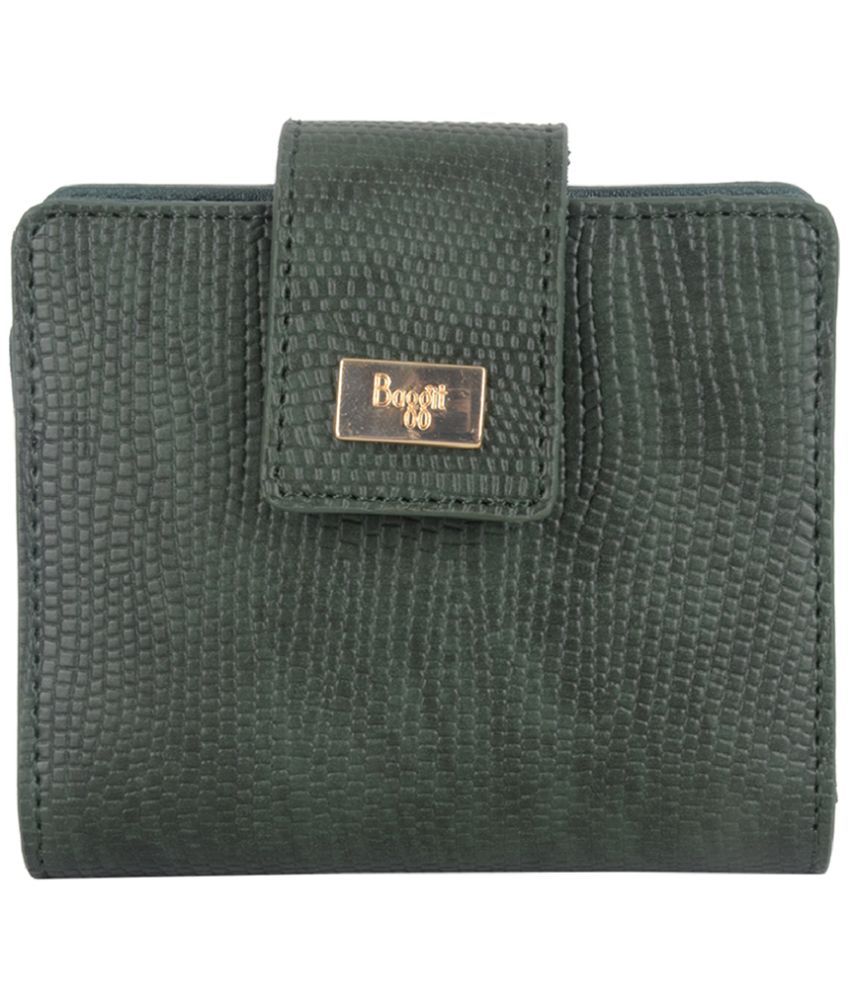     			Baggit PU Green Women's Bi Fold Wallet ( Pack of 1 )