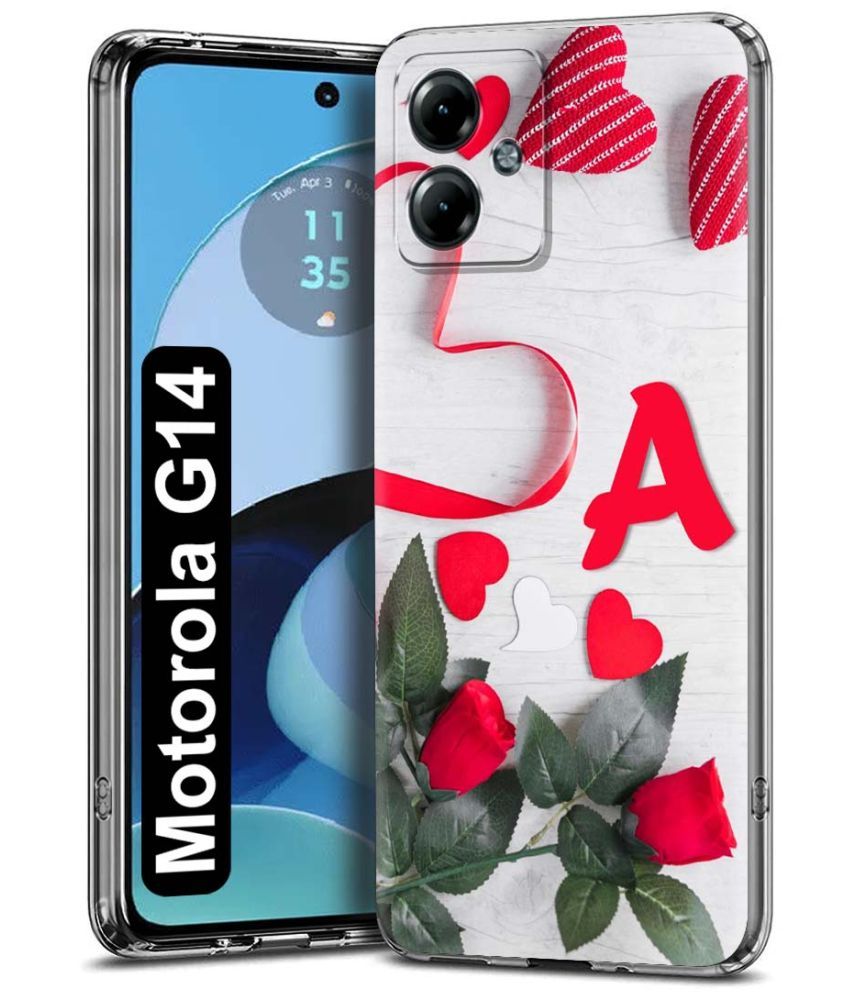     			Fashionury Multicolor Printed Back Cover Silicon Compatible For Motorola G14 ( Pack of 1 )