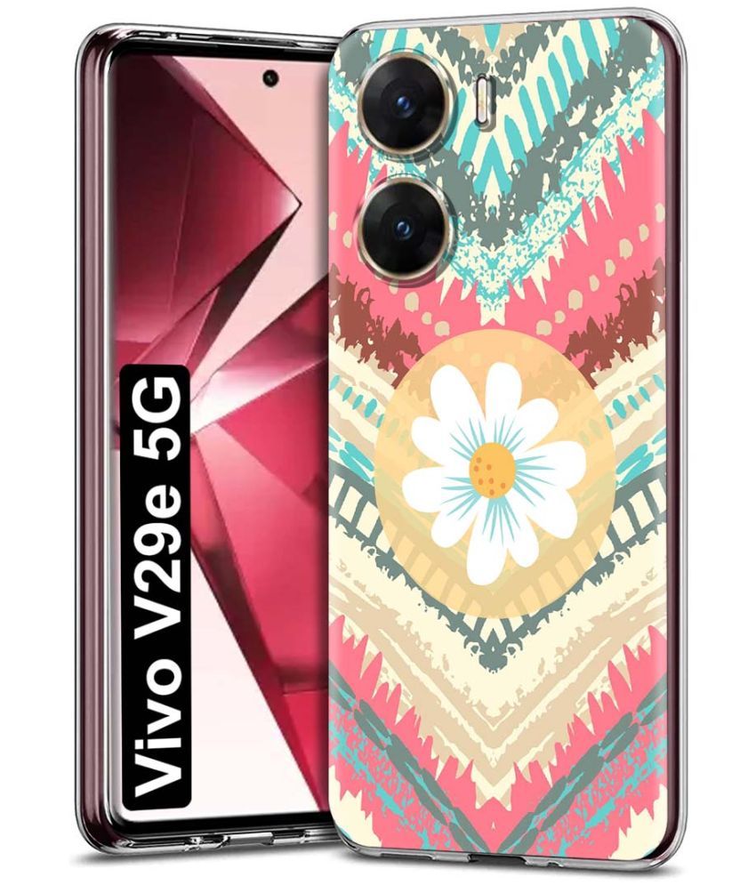     			Fashionury Multicolor Printed Back Cover Silicon Compatible For Vivo V29e ( Pack of 1 )