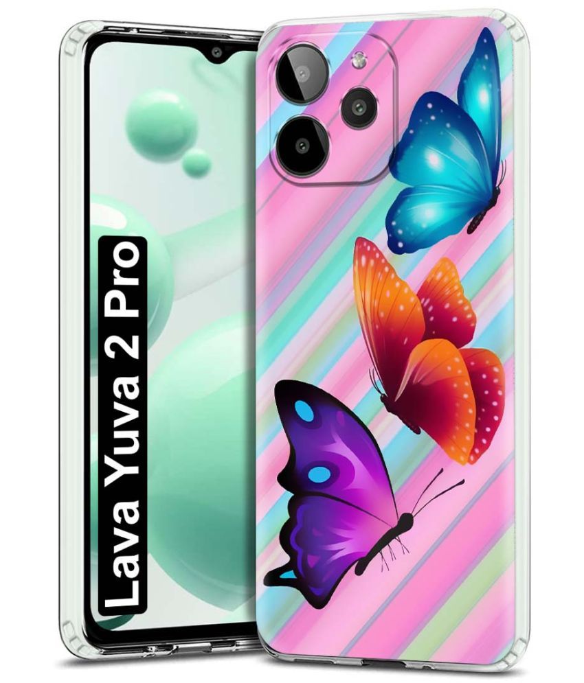     			Fashionury Multicolor Printed Back Cover Silicon Compatible For Lava YUVA 2 Pro ( Pack of 1 )