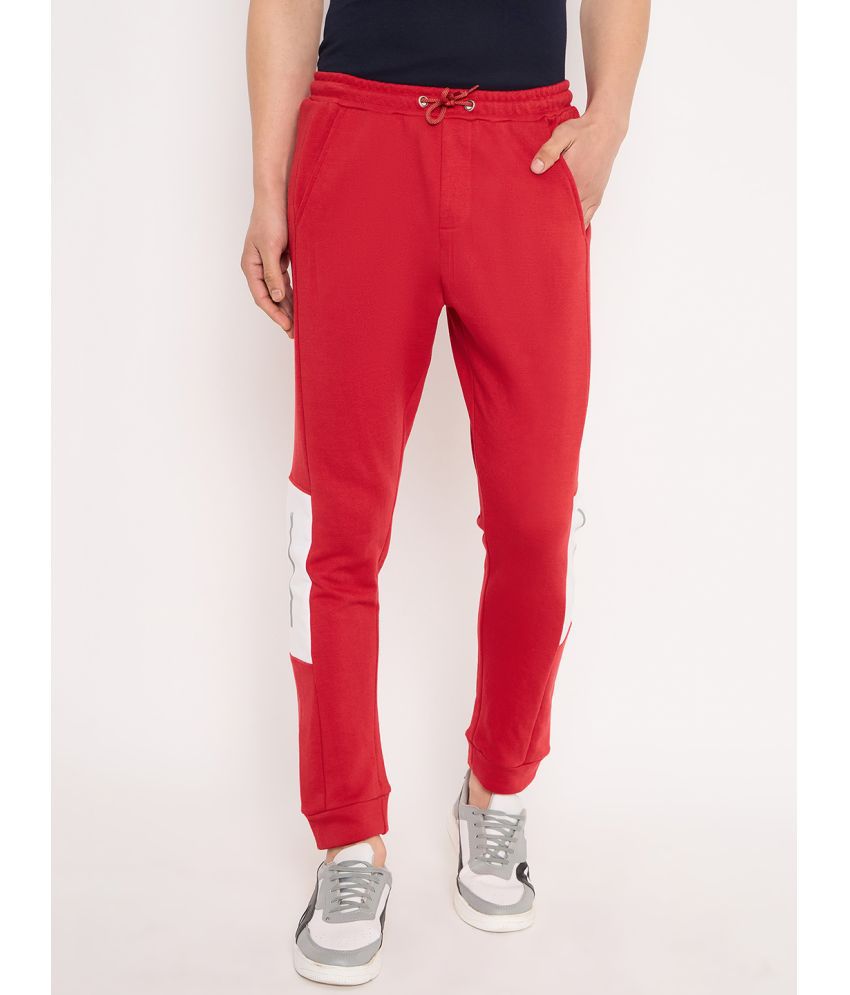     			GET GOLF Red Cotton Blend Men's Joggers ( Pack of 1 )