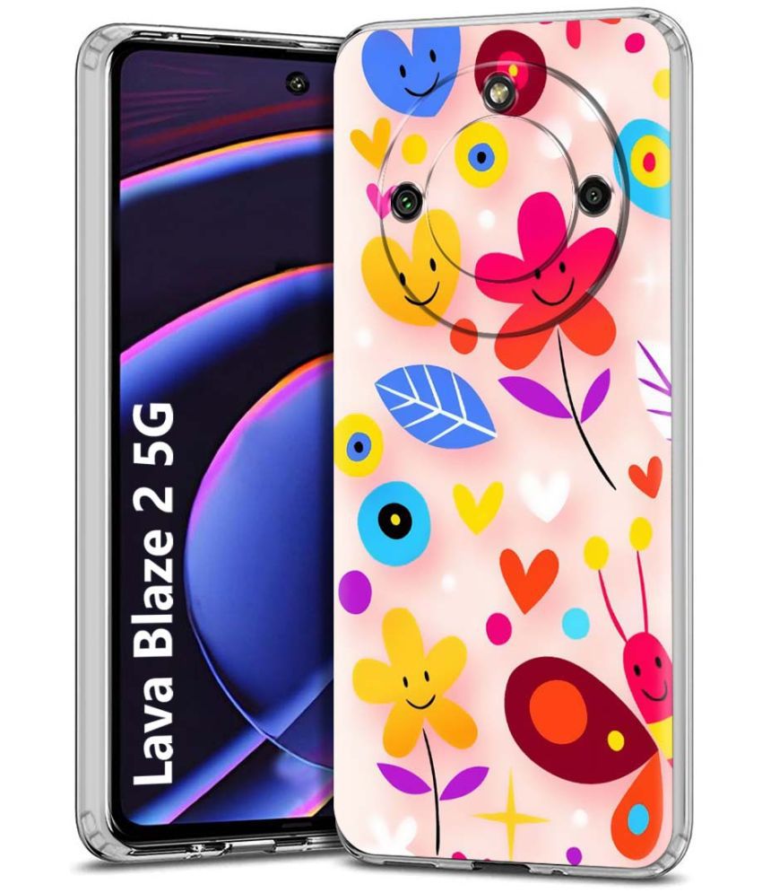     			NBOX Multicolor Printed Back Cover Silicon Compatible For Lava Blaze 2 ( Pack of 1 )
