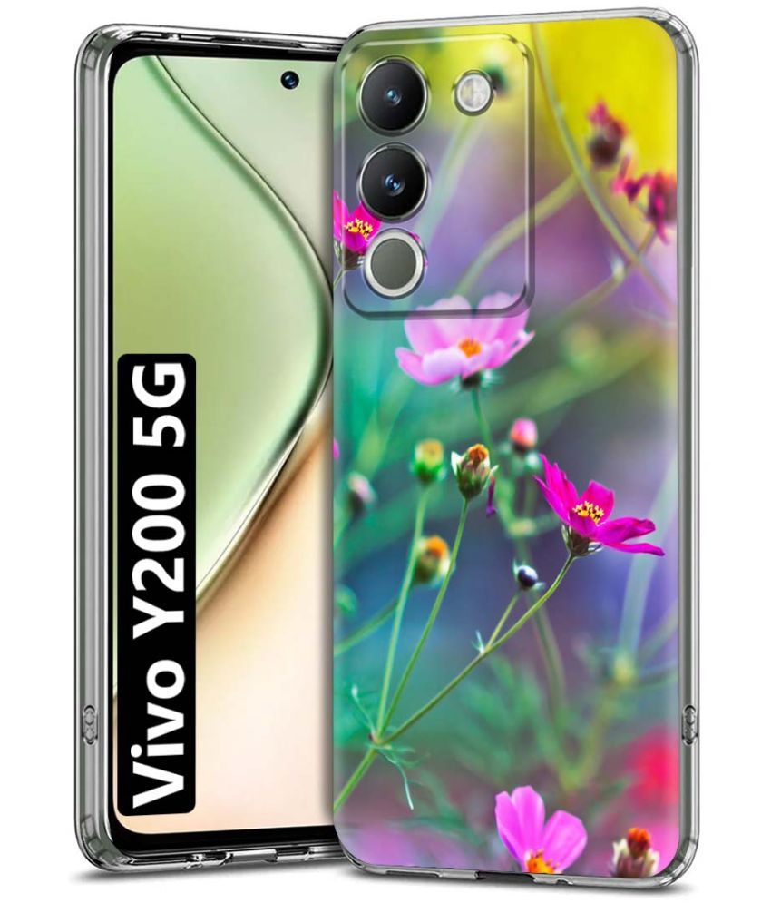     			NBOX Multicolor Printed Back Cover Silicon Compatible For Vivo Y200 ( Pack of 1 )