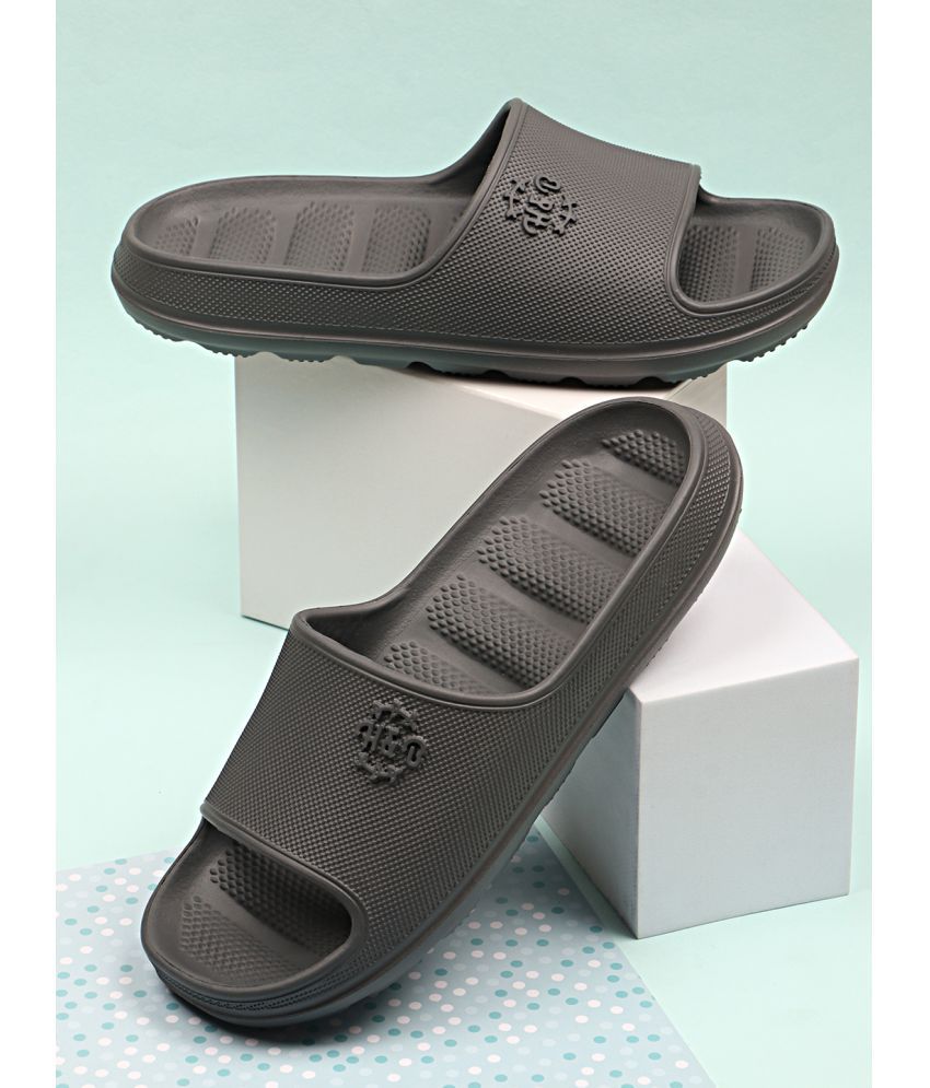     			Neoz Grey Men's Slide Flip Flop