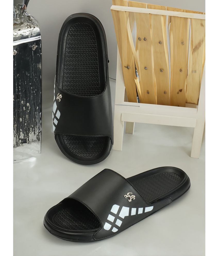     			PERY PAO Black Men's Slide Flip Flop