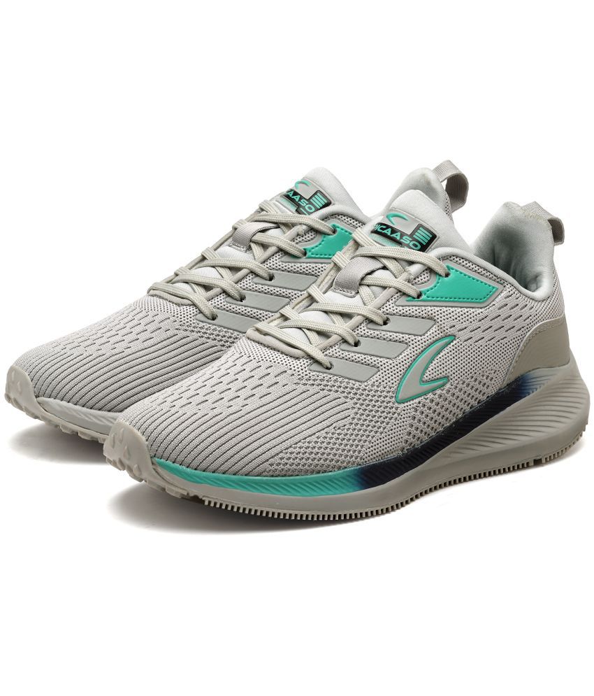     			Picaaso Grey Men's Sports Running Shoes