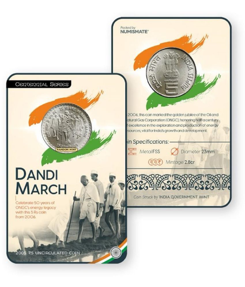     			Rs.5 Dandi March Commemorative Coin Card – Special Edition